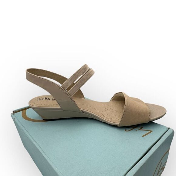 NWT LifeStride Womens Yolo Soft System Wedge Sandals Tender Taupe Size 11M - Picture 5 of 10